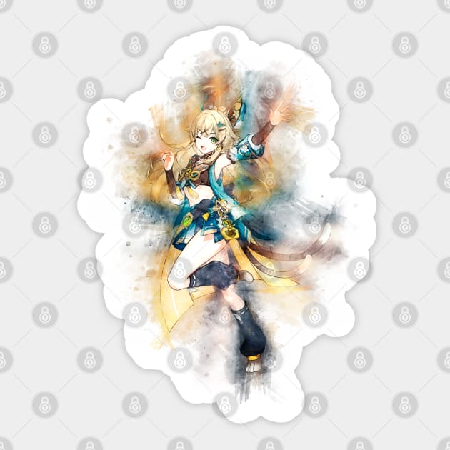 Kirara - Genshin Impact (Watercolor) Sticker by Stylizing4You